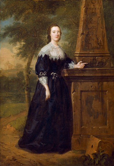「ミス・エリザベス・ワンデスフォード」、c1753 作： Edward Haytley