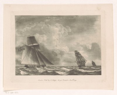 洋上のイギリス艦隊 海景（シリーズタイトル） 作： Edward Hedges