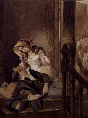 A Swoon（水彩画） 作： Edward Henry Corbould