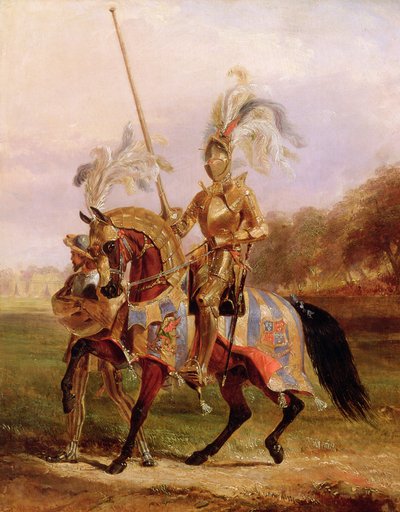 トーナメントの主、エグリントンで、1840 作： Edward Henry Corbould