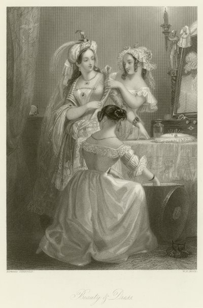 美とドレス 作： Edward Henry Corbould