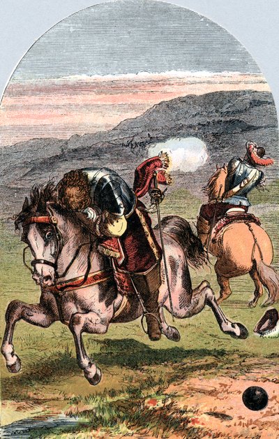 アンリの死、ヴィコントデトゥレンヌ、フランスの兵士、1675年c1870 作： Edward Henry Corbould