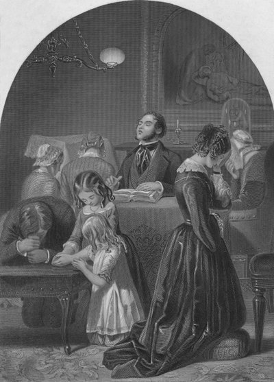 家族崇拝、c1870 作： Edward Henry Corbould