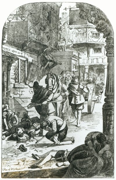 1665年のロンドン大疫病 作： Edward Henry Corbould