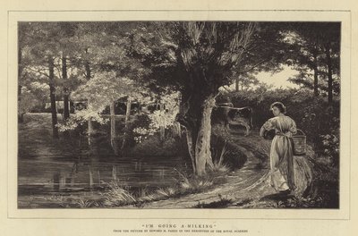 私は搾乳の彫刻に行く 作： Edward Henry Fahey