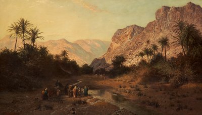 シナイの砂漠、1877年レフィディム 作： Edward Henry Holder