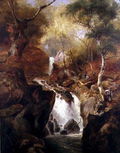 森の中の滝 作： Edward Henry Holder