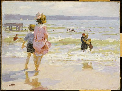 海岸で 作： Edward Henry Potthast