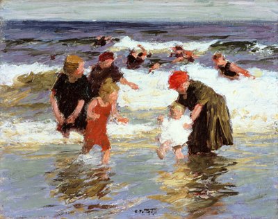 1913年頃の入浴者 作： Edward Henry Potthast