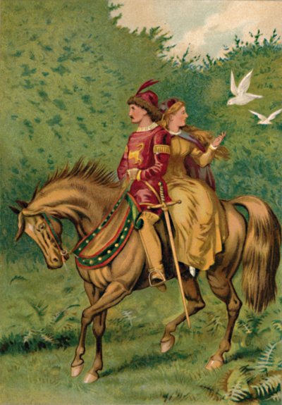シンデレラと王子、1901 作： Edward Henry Wehnert