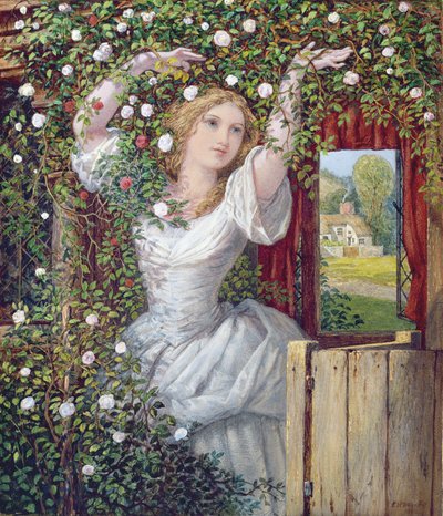 ガーデナーズドーター、1860年 作： Edward Henry Wehnert