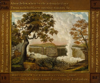 ナイアガラの滝、1825年 作： Edward Hicks