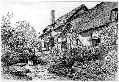 アンハサウェイズコテージ、ショットテリー、ストラトフォードアポンエイボン、ウォリックシャー、1885年 作： Edward Hull