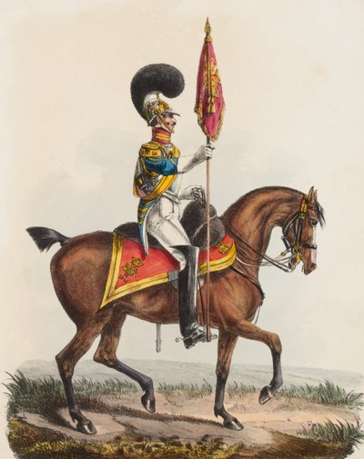 ロイヤルホースガード、ブルー、オフィサー、1828 作： Edward Hull