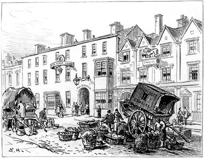 ザレッドハウスホテル、ストラトフォードアポンエイボン、ウォリックシャー、1885年。 作： Edward Hull