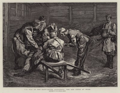 アレクシナツ後の東部戦争、職場での赤十字 作： Edward John Gregory