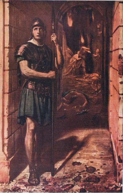死ぬまで忠実に、The Worlds Library of Best Books、c.1940のイラスト 作： Edward John Poynter