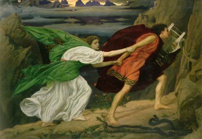オルフェウスとエウリュディケ、1862 作： Edward John Poynter
