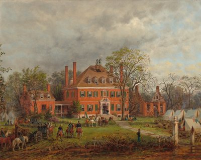 オールド ウェストオーバー ハウス、1869 年。 作： Edward Lamson Henry