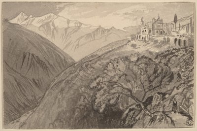 丘の上の町（ランペドゥーサの聖域） 作： Edward Lear