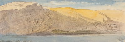アブ・シンベル、1867年2月8日午後4時30分 (379) 作： エドワード・リア