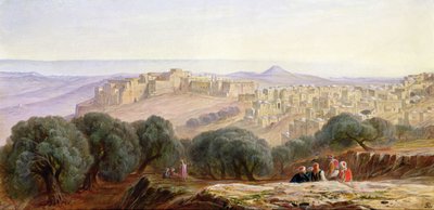 ベツレヘム、1870年頃 作： Edward Lear