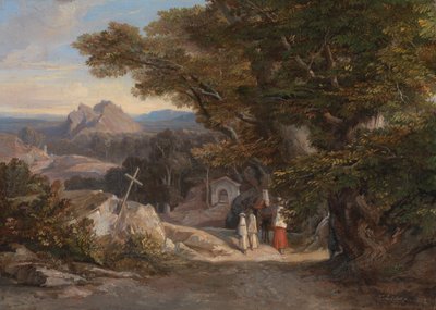 オルヴァーノ・ルチヴィテッラの間、1842年。 作： Edward Lear
