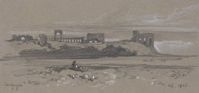 ローマ近郊 作： Edward Lear