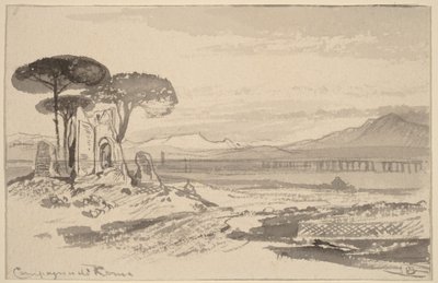 ローマ近郊 作： Edward Lear