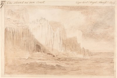 カポ・サンタンジェロ、アマルフィ 作： Edward Lear