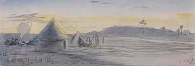 エル・アリーシュ、1867年3月31日午後6時30分 (33) 作： Edward Lear