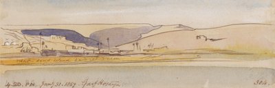 ガルフ・ホセイン；1867年1月31日午後4時20分 (304) 作： Edward Lear