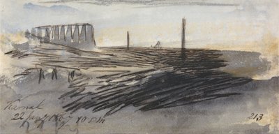 カルナック、1867年1月22日午後10時 (213) 作： エドワード・リア