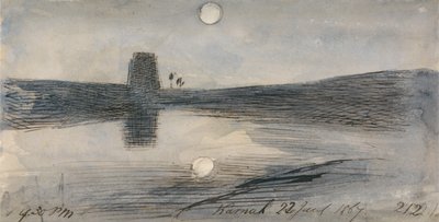 カルナック、1867年1月22日午後9時30分 (212) 作： エドワード・リア