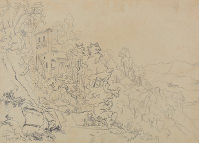 1838年7月20日、ラ・カヴァ 作： エドワード・リア