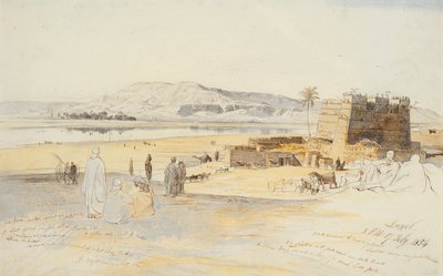 1854年2月17日ルクソール 作： Edward Lear