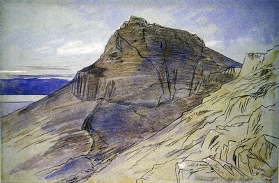 死海のマサダ 作： Edward Lear