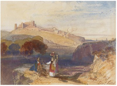 イタリア、メルフィ 作： Edward Lear