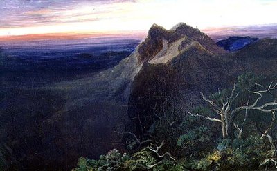 闇の境界線上に広がる朝（油彩・キャンバス） 作： Edward Lear