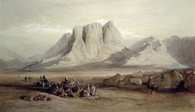 1849年1月26日、シナイ山 作： Edward Lear