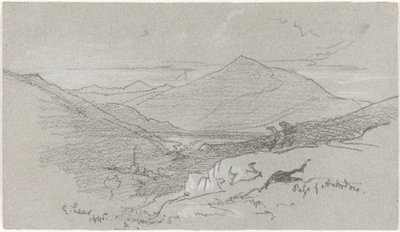アントロドコからの山の景色 作： Edward Lear