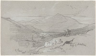 アントロドコからの山々の眺め 作： Edward Lear
