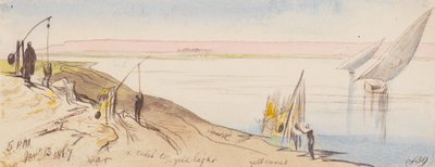 近郊[？]；1867年1月13日 午後5時 (139) 作： Edward Lear