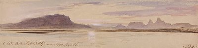 アブシンベル近郊 作： Edward Lear