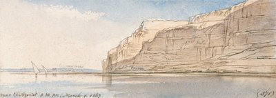 エル・アゼラット近郊 作： Edward Lear