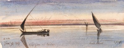ガウ・エル・ケビール近郊 作： Edward Lear