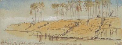 ネガデ付近。 1867 年 2 月 25 日午前 7:00 (547) 作： Edward Lear
