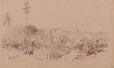 レッジョ、1847年7月26日 作： Edward Lear
