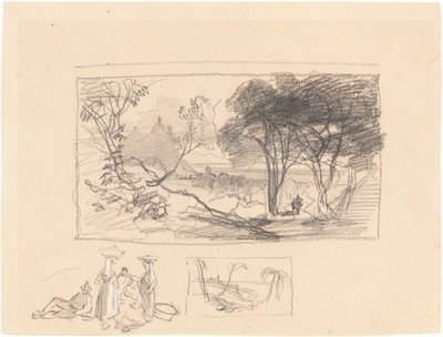 イタリアのスケッチ [直筆]、18391845。 作： Edward Lear