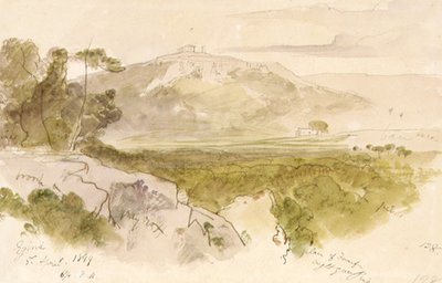 エギナのアファイア神殿 作： Edward Lear